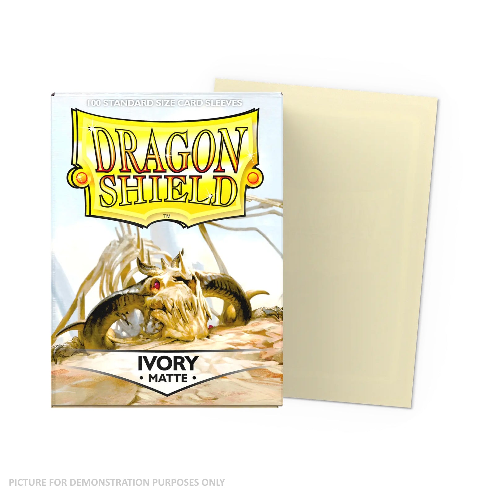 Dragon Shield 100 Standard Size Card Sleeves - Matte Ivory